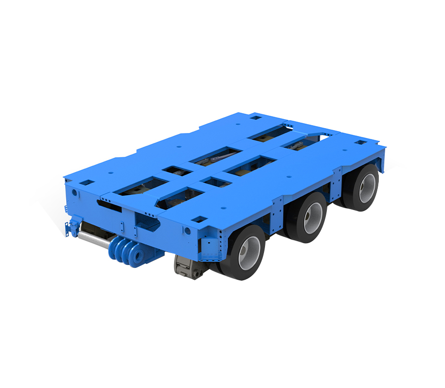 Reboque de linha de eixos hidráulicos KTG-3 com 3 eixos (SPT)