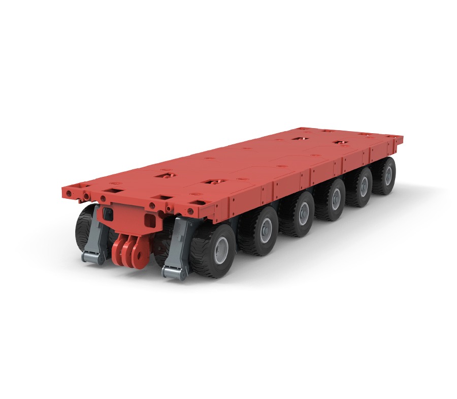 Transportador modular autopropelido KTSP-6 com 6 eixos (SPMT)
