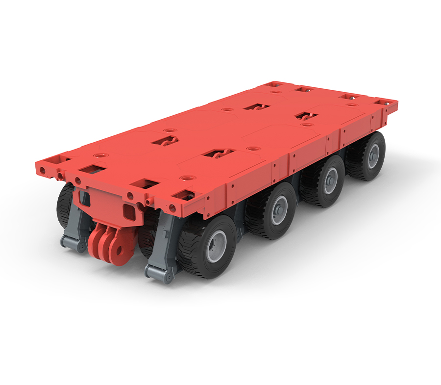 Transportador modular autopropelido KTSP-4 com 4 eixos (SPMT)