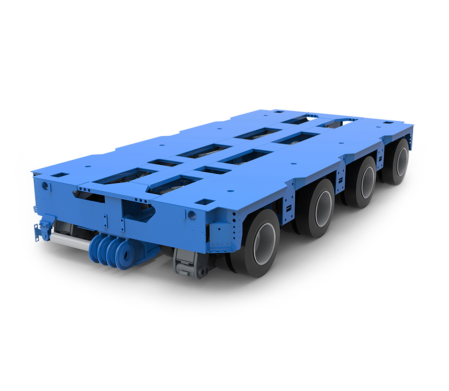 Reboque de linha de eixos hidráulicos KTG-4 com 4 eixos (SPT)