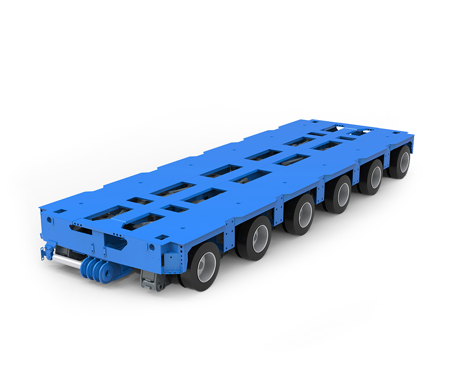 Reboque de linha de eixos hidráulicos KTG-6 com 6 eixos (SPT)